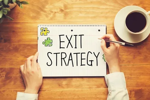 The Exit strategy with a coffee cup