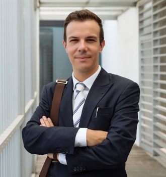 an official person posing